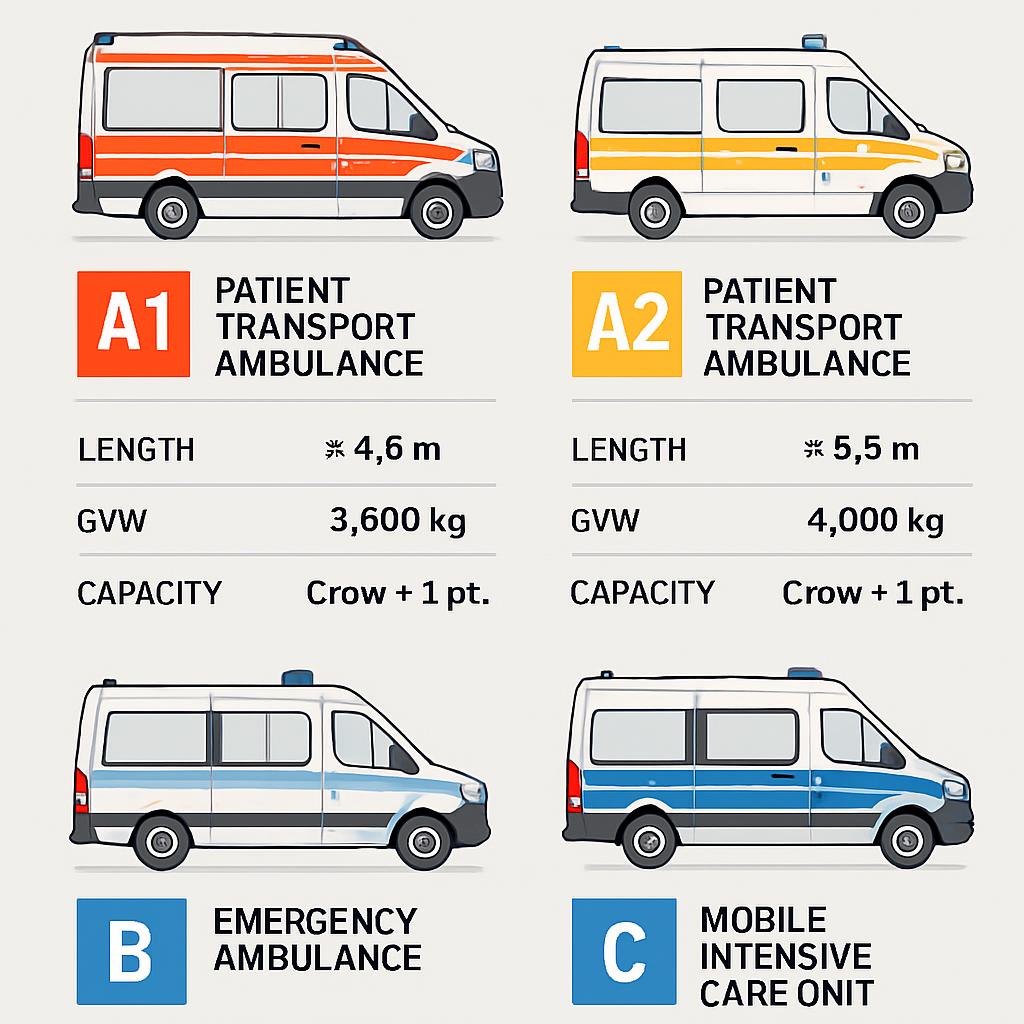 DIN EN 1789 Standards für Rettungstransportwagen